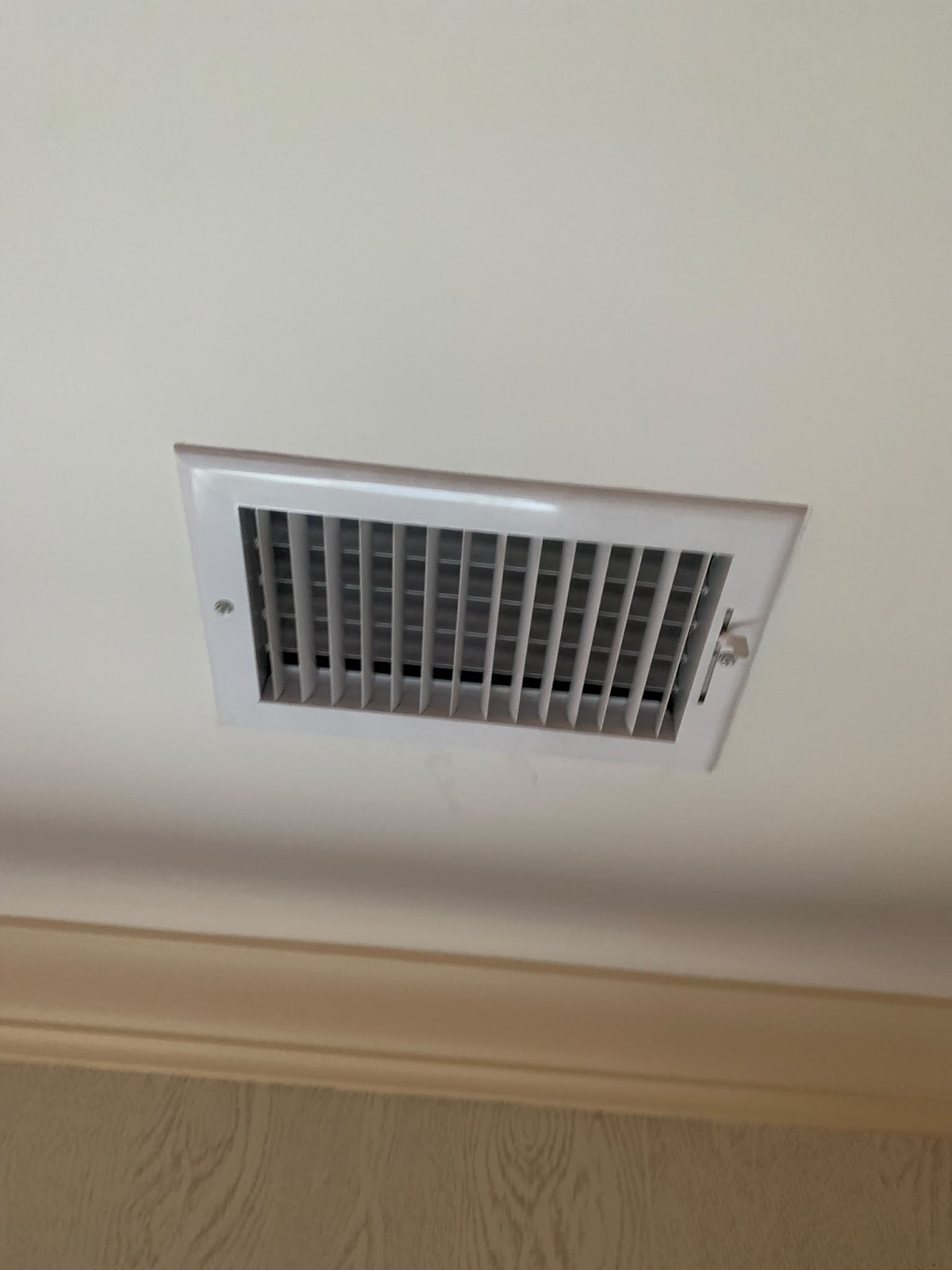 HVAC supply vent at a Dallas–Fort Worth property